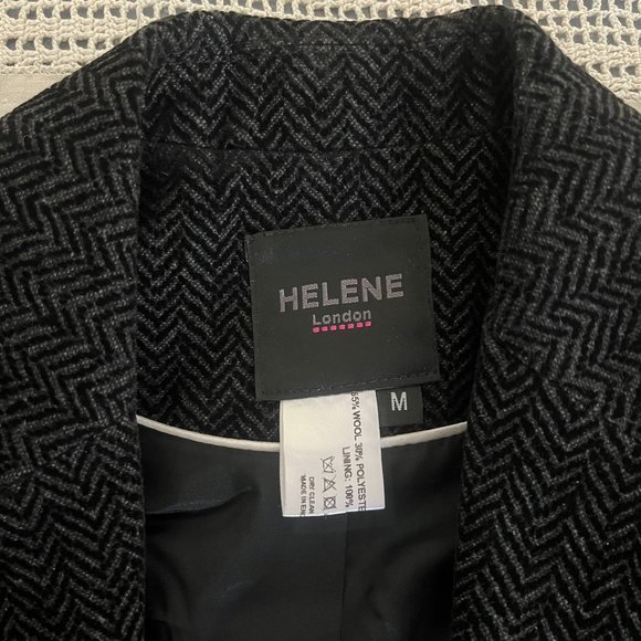 NEW with tags Helene Berman London Boxy Blazer Black women’s medium rare - Picture 12 of 13
